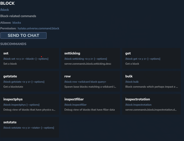 Полное руководство по блочным командам в Hytale